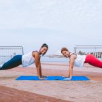 active rehab training at the beach